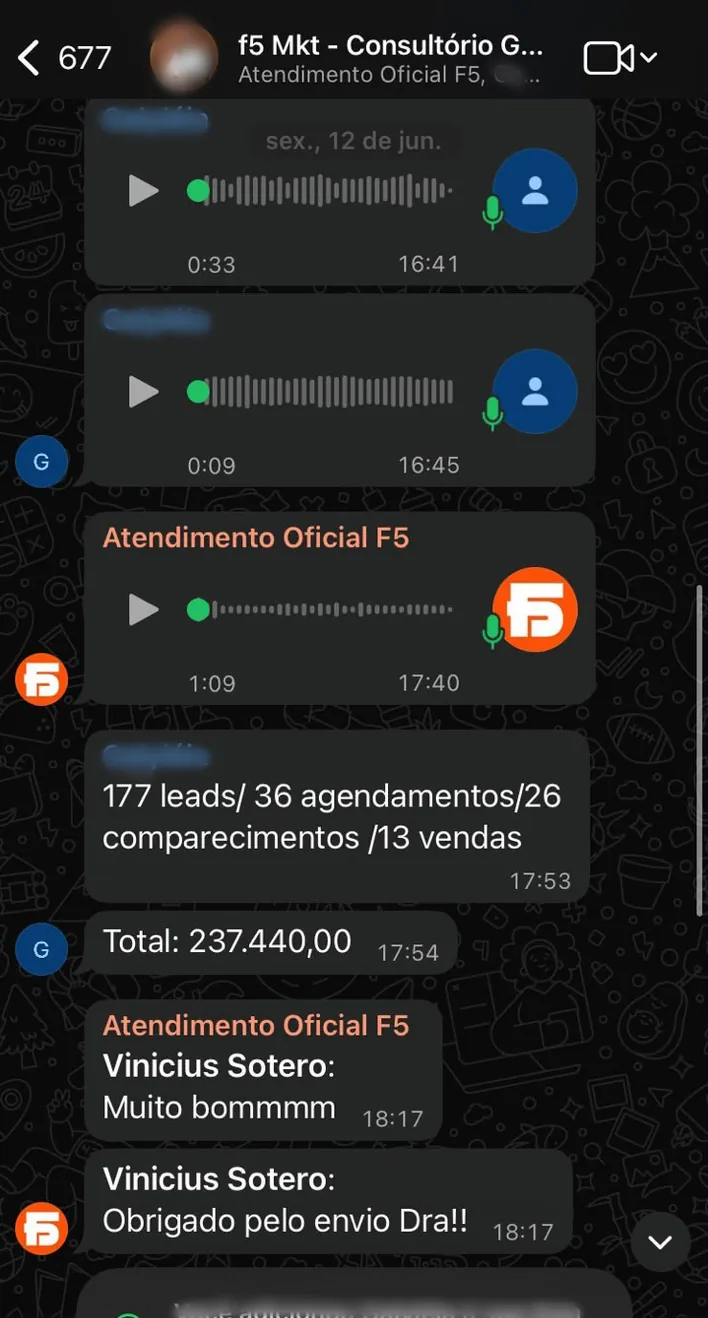 Resultado Consultório Galyleia